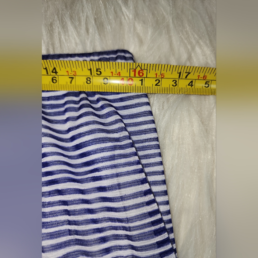 For Cynthia, Navy Purple and White Maxi Skirt XLarge - Picture 3 of 4